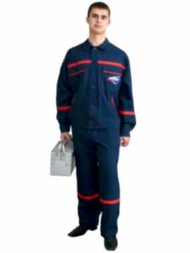 Костюм мужской рабочий: куртка К-2-1-1, полукомбинезон ПК-1