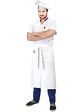 Костюм поварской мужской: китель облегченный СМП-1-2, брюки БРМ-1-1