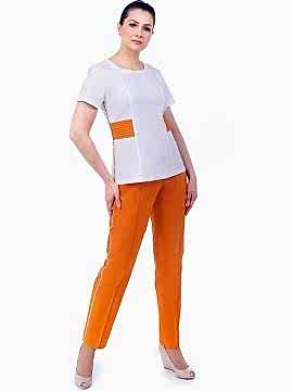 Костюм медицинский женский: блуза Б-4-17 и брюки БРЖ-3