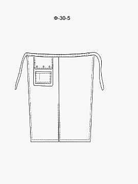 Фартук без нагрудника модель Ф-30-5