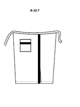 Фартук без нагрудника модель Ф-30-7