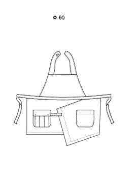 Фартук с нагрудником модель Ф-60