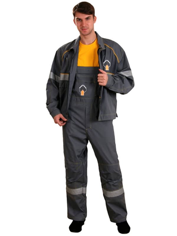 Костюм мужской рабочий: куртка К-1-1-5, полукомбинезон ПК-11