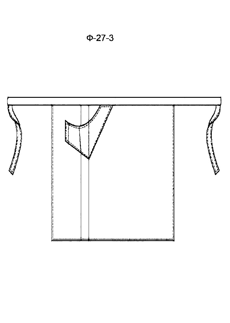 Фартук без нагрудника модель Ф-27-3